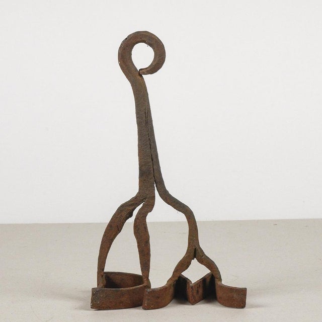 Brown Antique Fire Branding Stamp Tool with Initials D.M. For Sale - Image 8 of 9