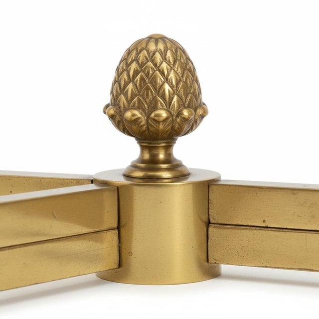 1970s Italian Brass and Glass Neoclassical Maison Jansen Style Coffee Table For Sale In Atlanta - Image 6 of 7