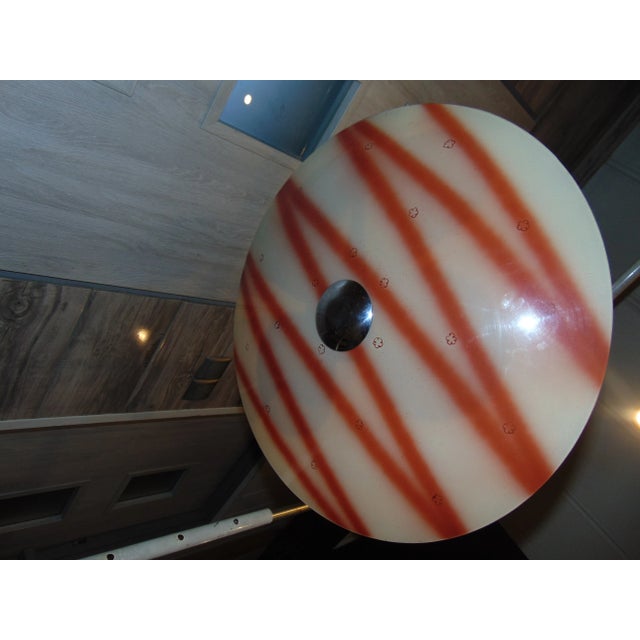 Nickel-plated chandelier from the 1960-70s from Napako. Dimensions: height 72 cm, diameter 45 cm. European Plug (up to...