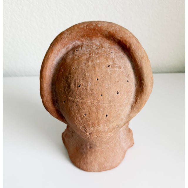 Ceramic Italian Terracotta Bust Statue For Sale - Image 7 of 9