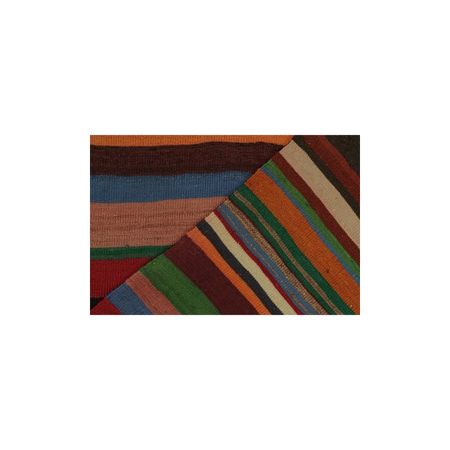 Textile Vintage Shahsavan Persian Kilim in Polychromatic Stripes by Rug & Kilim For Sale - Image 7 of 7