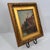 Wood Antique European Harbor Village Oil Painting in Ornate Gilt Frame For Sale - Image 7 of 12