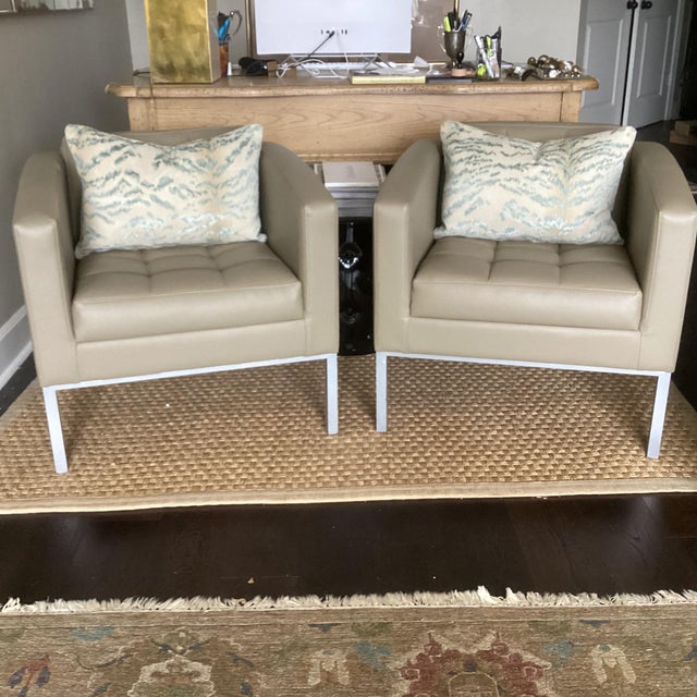 2020s Pair of Cowtan & Tout Tiger Lumbar Pilows For Sale - Image 5 of 5