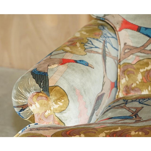 Flying Ducks Armchairs & Ottoman Footstool from George Smith, Set of 3 For Sale - Image 6 of 18