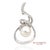 18k (750) White Gold Natural Diamond and White Pearl Pendant Necklace For Sale - Image 10 of 12