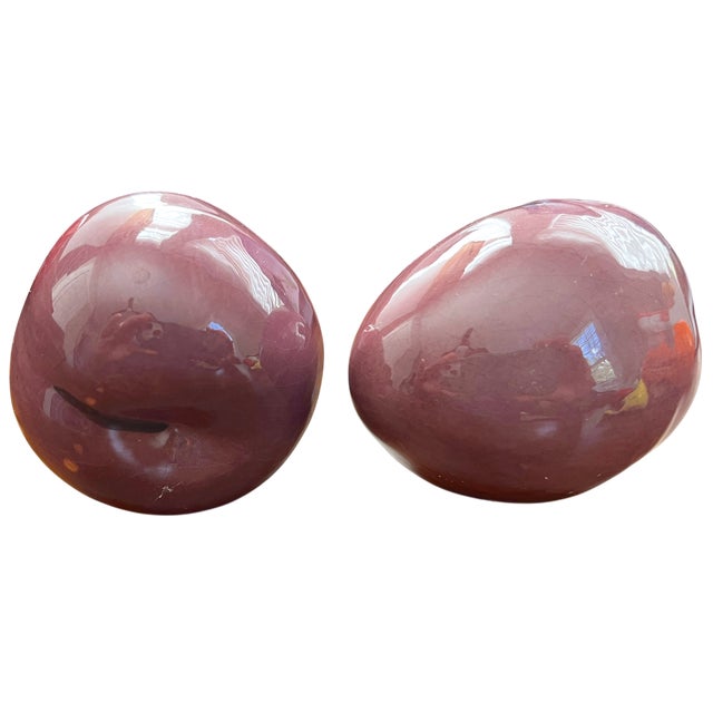 Ceramic Set of 11 Vintage Italian Life-Size Ceramic Fruits – Hand-Painted Trompe L’Oeil Collection, Apples, Oranges, Banana & Strawberries - For Sale - Image 7 of 10