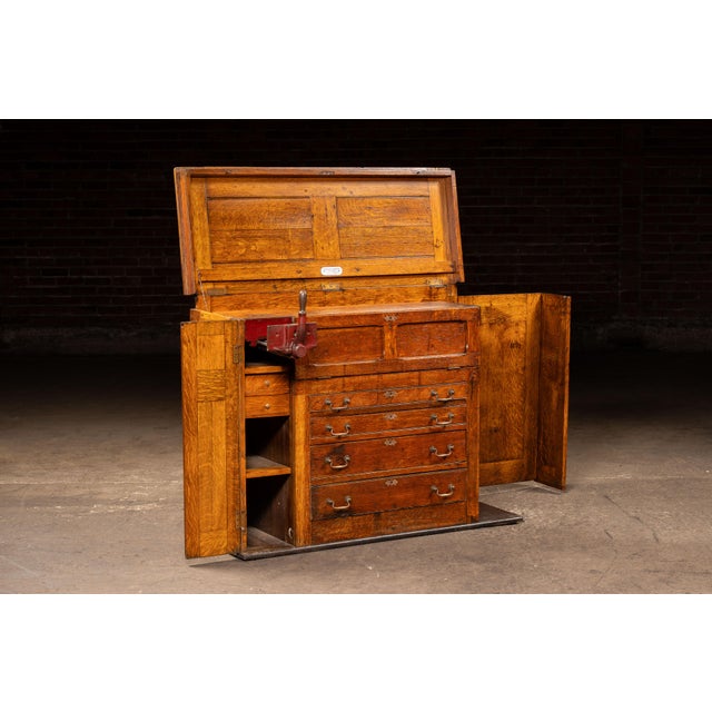 Brown Early 20th Century Machinist Tool Chest by Hammacher Schlemmer For Sale - Image 8 of 16