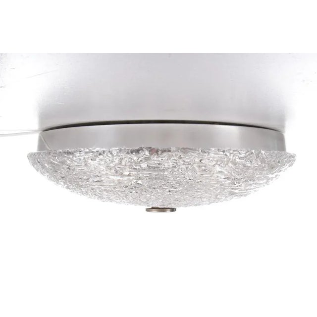 Vintage Ceiling Lamp in Chrome and Murano Glass, 1960s For Sale - Image 6 of 11