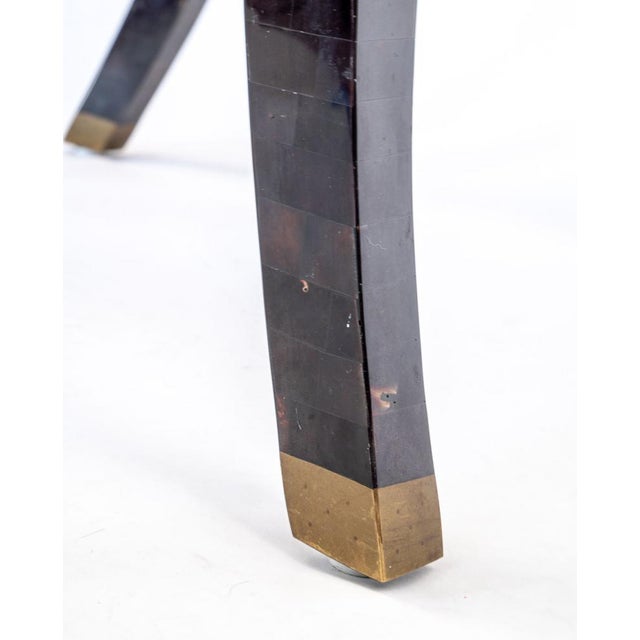 Tessellated Horn Chair Attributed to Maitland-Smith; Circa 1980's For Sale In Boston - Image 6 of 6