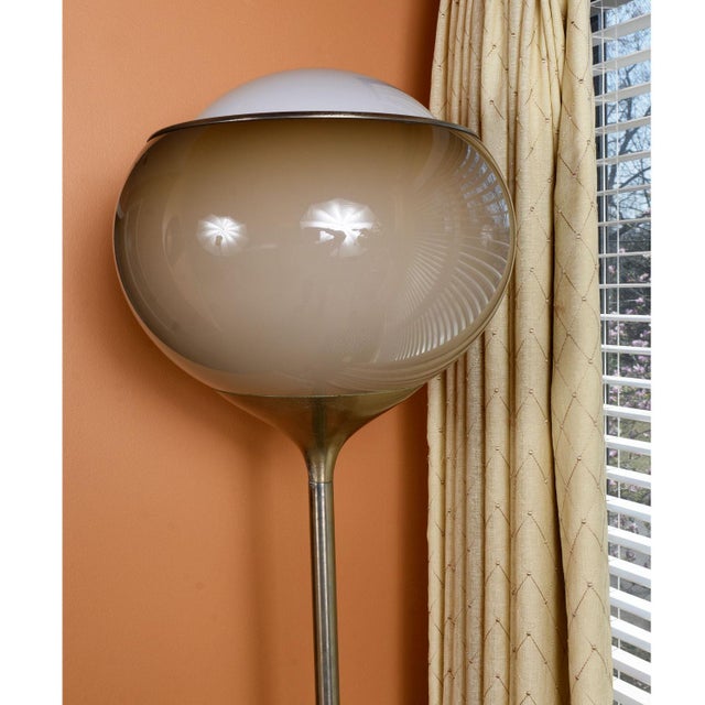 Metal Tulip Base "Bud Grande" Flash Floor Lamp by Harvey Guzzini for Meblo For Sale - Image 7 of 11