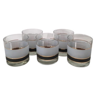 Vintage Libbey Dbl Old Fashion Glasses - Set of 5 For Sale