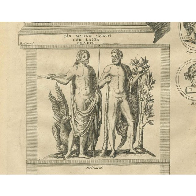 Black After Bernard de Montfaucon, Roman Gods and Mythological Reliefs, 1721, Engraving For Sale - Image 8 of 10