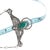 Silver 22" Augustine Largo Navajo sterling and turquoise necklace For Sale - Image 8 of 9