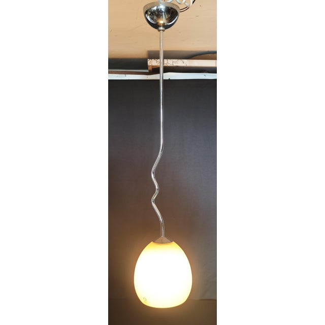 1980s Vintage Golf Opal Glass Pendant Lamp from Leucos, 1980s For Sale - Image 5 of 18