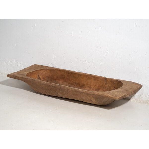 Antique Carved Wooden Bowl For Sale - Image 6 of 10