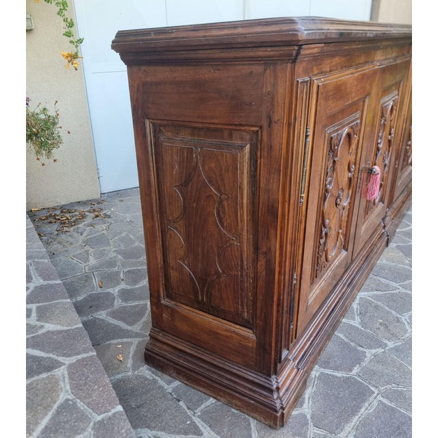 18th Century Turin Villa Walnut Sideboard For Sale - Image 10 of 17