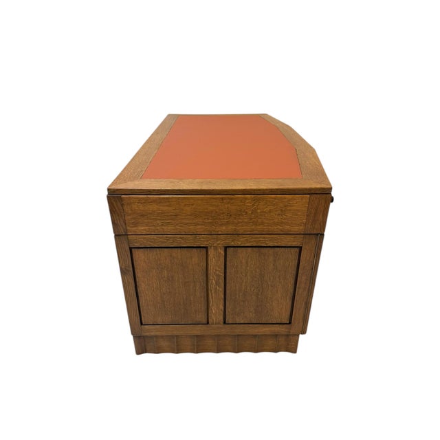 Wood Art Deco Amsterdam School Desk by Hildo Krop for the Brothers Monsieur Steenwijk, 1920s For Sale - Image 7 of 17