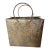 Brass Vintage Sarreid LTD Embossed Tote Bag/Magazine Holder For Sale
