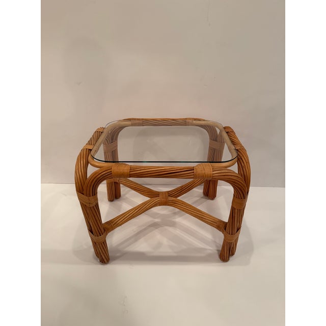 Twisted Rattan End Tables -a Pair For Sale - Image 11 of 11