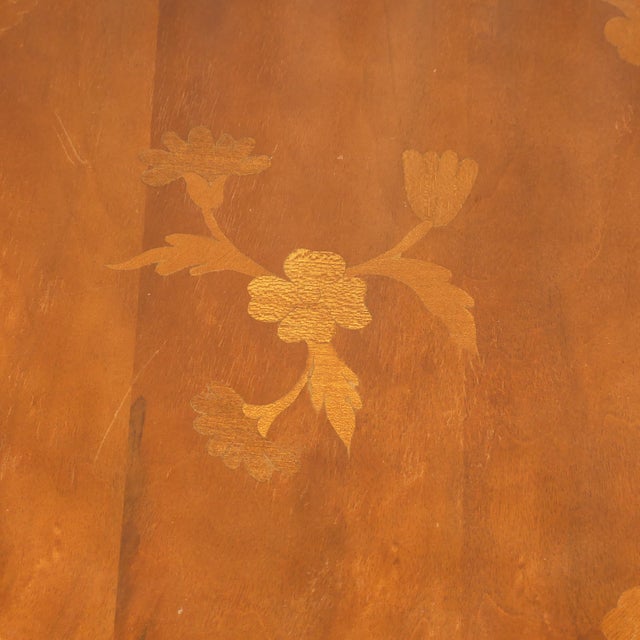 Brown Light Round Side Table For Sale - Image 8 of 12