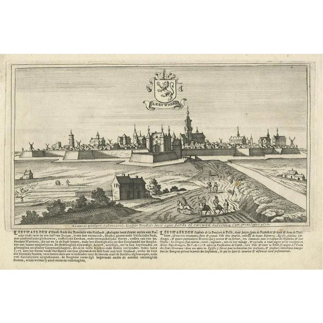 City of Leeuwarden, 1680, Paper For Sale - Image 6 of 6
