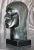 Wood Vintage Boho Ebony Hand Carved Bust of Man For Sale - Image 7 of 12