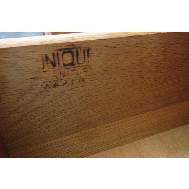 Brown Mid 20th Century Modern Long Dresser Sideboard Bathroom Vanity 6221 For Sale - Image 8 of 18