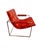 Mid-Century Modern Red Mid Century Scoop Chair After Milo Baughman for Thayer Coggin For Sale - Image 3 of 8
