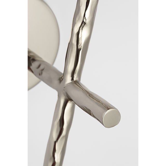 Suzanne Kasler for Visual Comfort Signature Collette 23" Tail Sconce in Polished Nickel with Linen Shade For Sale In Houston - Image 6 of 9