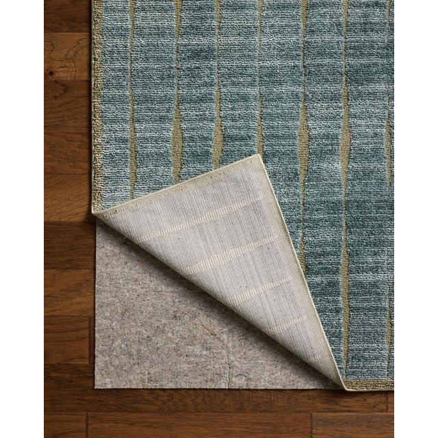 Chris Loves Julia x Loloi Calvin Ocean / Olive 3'-6" x 5'-6" Accent Rug For Sale In Dallas - Image 6 of 6