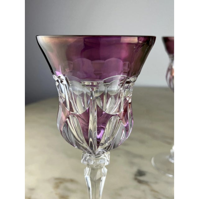 Vintage Lead Crystal Glasses, 1980s, Set of 6 For Sale - Image 6 of 13