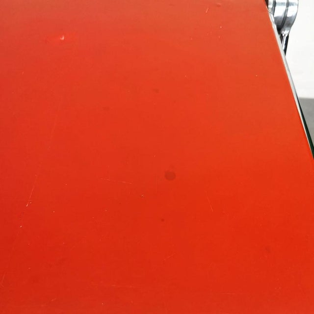 Desk Red Writing Mod. Plato G. Piretti for Anonima Castelli by Giancarlo Piretti, Unkns For Sale - Image 9 of 14