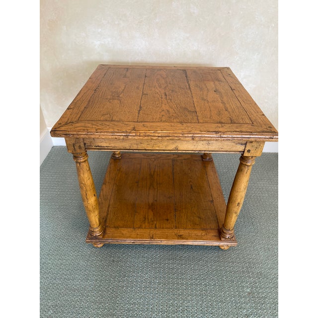 Bausman Side Table With Lower Shelf For Sale - Image 4 of 11