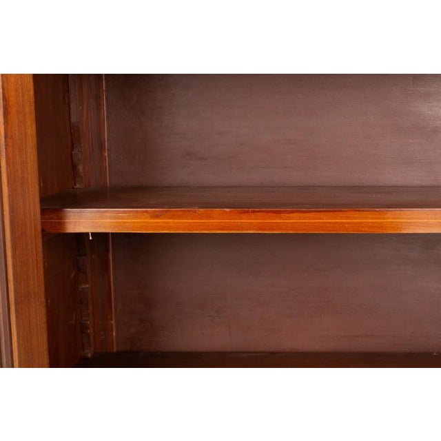 Sheraton Revival Bookcase in Glazed Mahogany, 1890s For Sale - Image 5 of 6