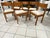 Brown Vintage Orme Chairs attributed to Maison Regain, France, 1980, Set of 6 For Sale - Image 8 of 18