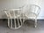 Midcentury Ivory Metal Bamboo Patio Chairs For Sale - Image 4 of 5