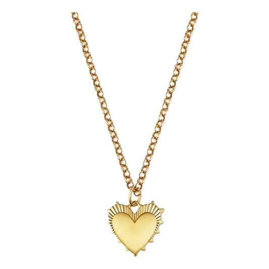 Small Heart of Gold Necklace For Sale