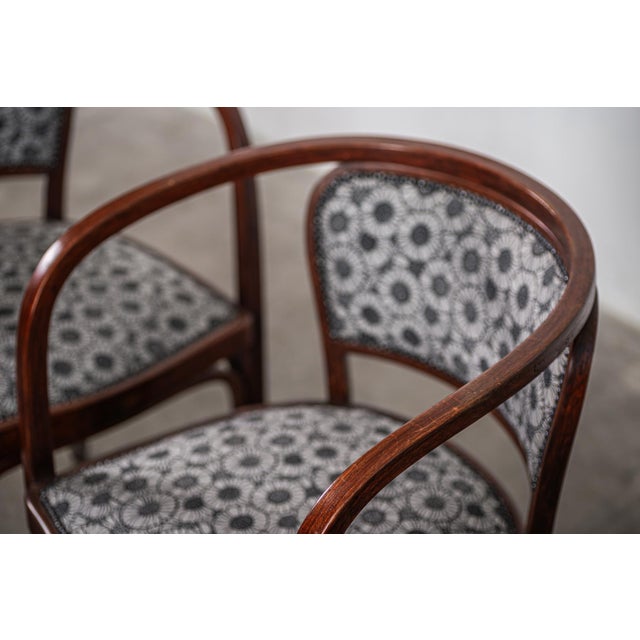 No. 715 Armchairs by Gustav Siegel for Jacob & Josef Kohn, Vienna, Austria, 1905, Set of 2 For Sale - Image 3 of 18