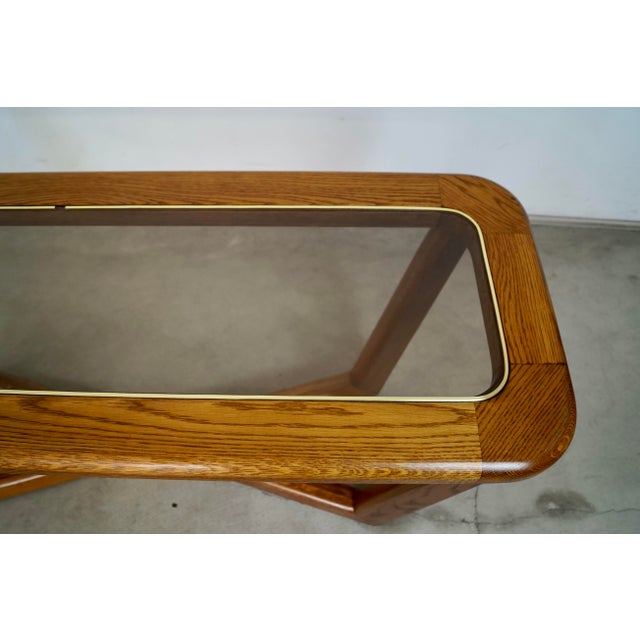 1970’s Mid-Century Modern Sculptural Console Table For Sale - Image 9 of 12