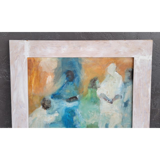 Abstract Figurative Painting by Jay Lewis Dated 1965 For Sale - Image 4 of 9