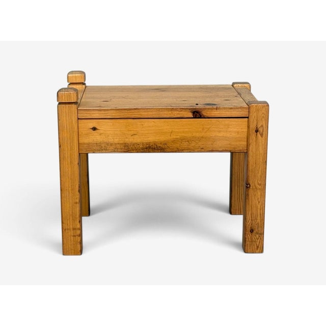 Swedish Modern, Nightstands, Pine, Leather, Sweden, 1970s For Sale - Image 11 of 13