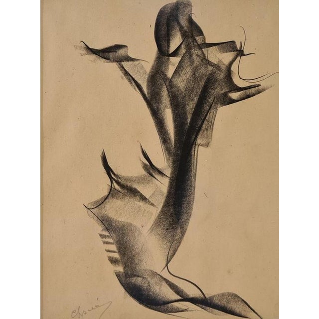 Charcoal, 1930 Handsigned by the artist in pencil LCD4084 This piece is attributed to the mentioned designer/maker. It has...
