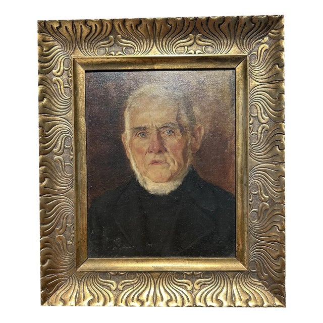 Heinrich Pforr, Portrait of a Gentleman with a White Beard, 1909, Oil on Canvas For Sale