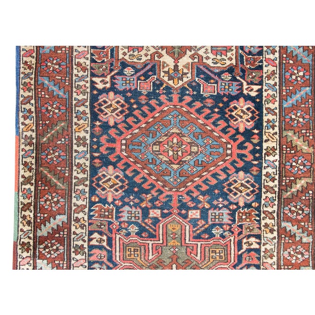Early 20th Century Persian Heriz Rug For Sale - Image 11 of 18