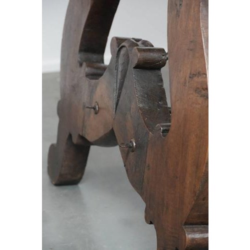 Large Antique Spanish Dining Table with Wrought Iron Base, 18th Century For Sale - Image 12 of 16