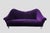 Purple Modern Purple Velvet Three-Seater Sofa For Sale - Image 8 of 8