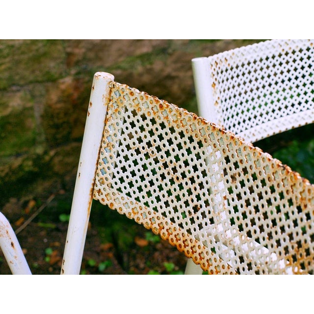 Steel Garden Furniture, 1950s, Set of 7 For Sale - Image 15 of 18