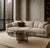 Contemporary Round Coffee Table in Bronzed Glass by Lebanto For Sale - Image 3 of 5