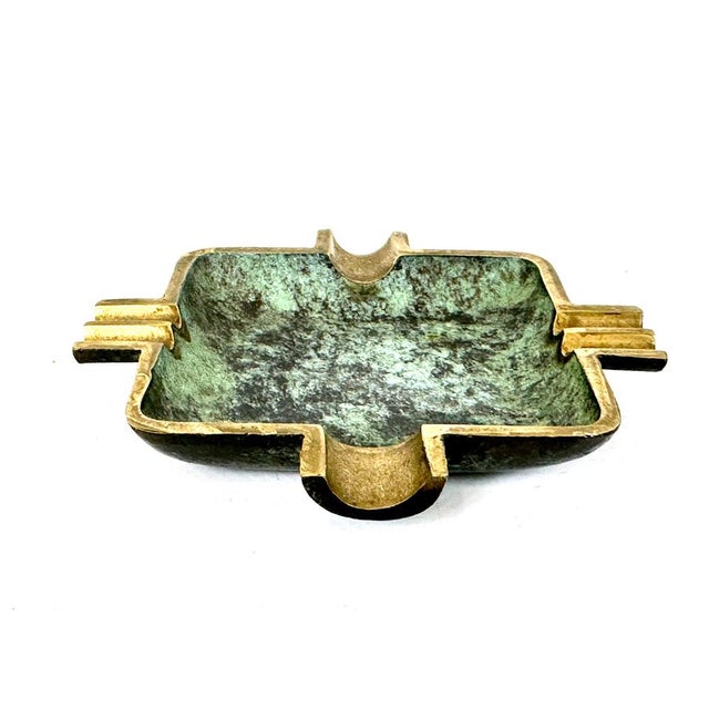 1960s Vintage Austrian Brass Ashtray attributed to Franz Hagenauer, 1950s For Sale - Image 5 of 9