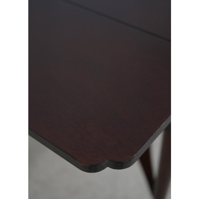 Madison Square Mahogany Drop Leaf Occasional Table For Sale - Image 10 of 18